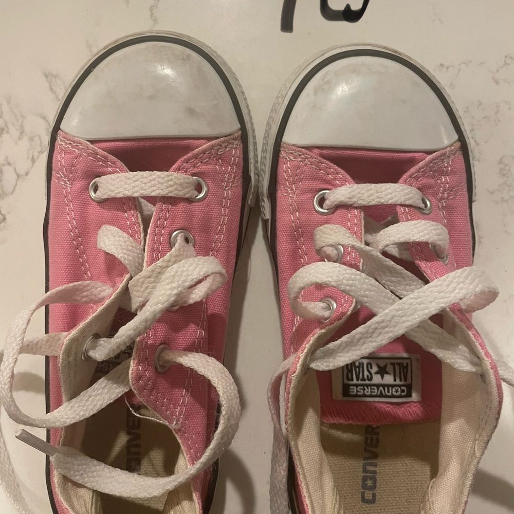 Converse size 10 pink toddler girl